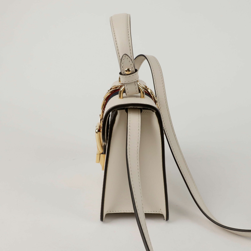 GUCCI 迷你銀色托特包款單肩包 470270-2