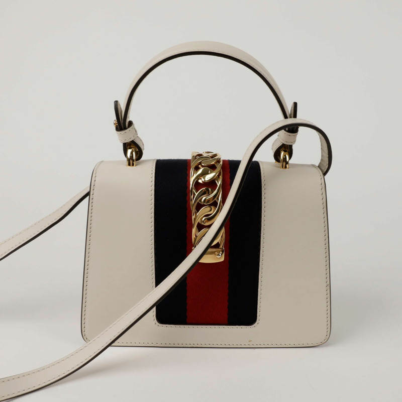 GUCCI 迷你銀色托特包款單肩包 470270-3