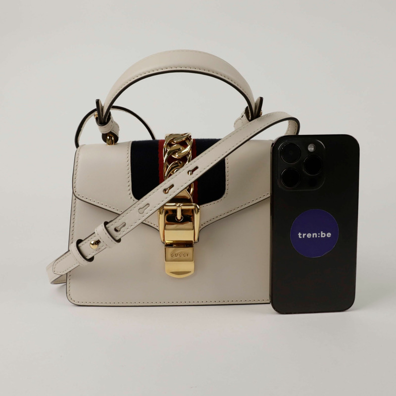 GUCCI 迷你銀色托特包款單肩包 470270-9