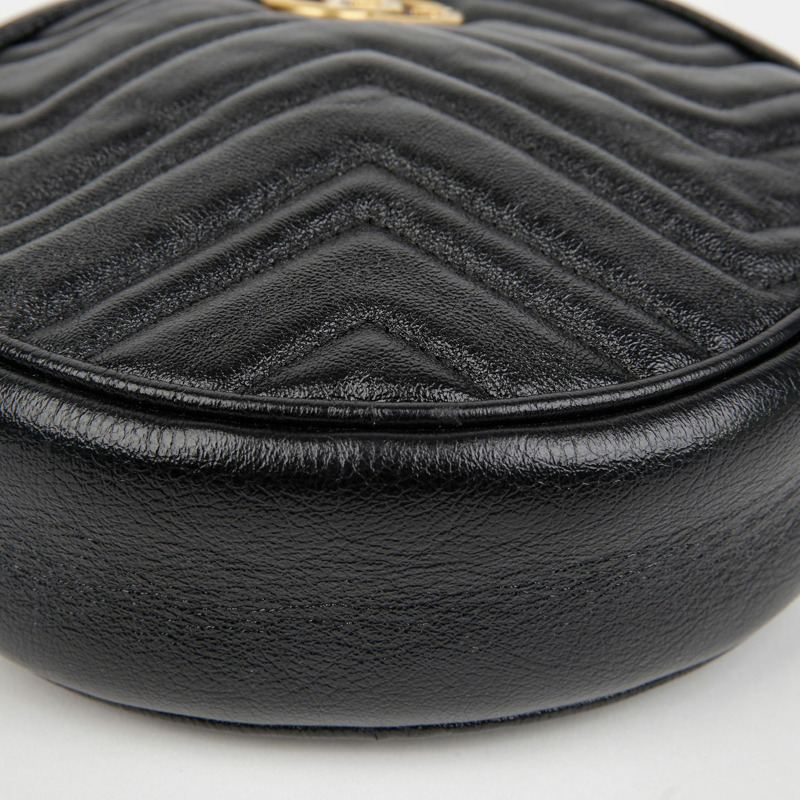 GUCCI 550154 GG Marmont 迷你圓形肩斜背包-5