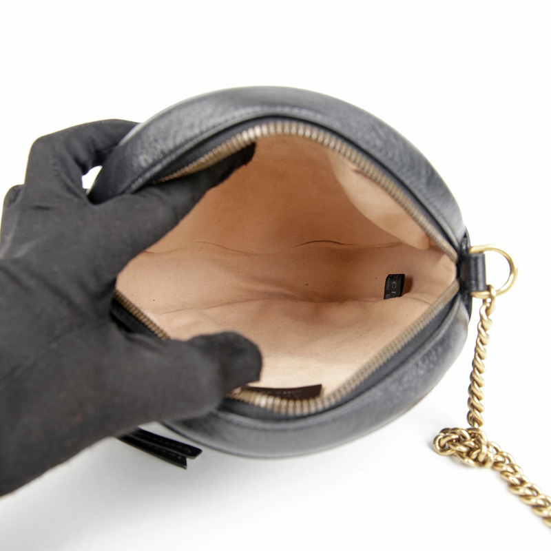 GUCCI 550154 GG Marmont 迷你圓形肩斜背包-7