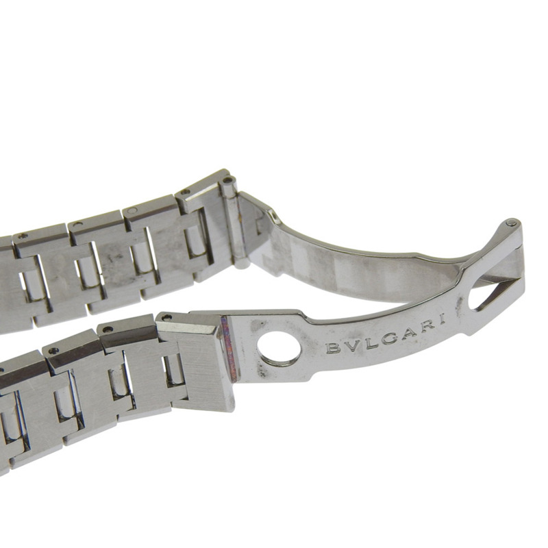 寶格麗 (BVLGARI) BB23SS 女士腕錶，不鏽鋼石英錶殼，黑色錶盤，指針式顯示。-7