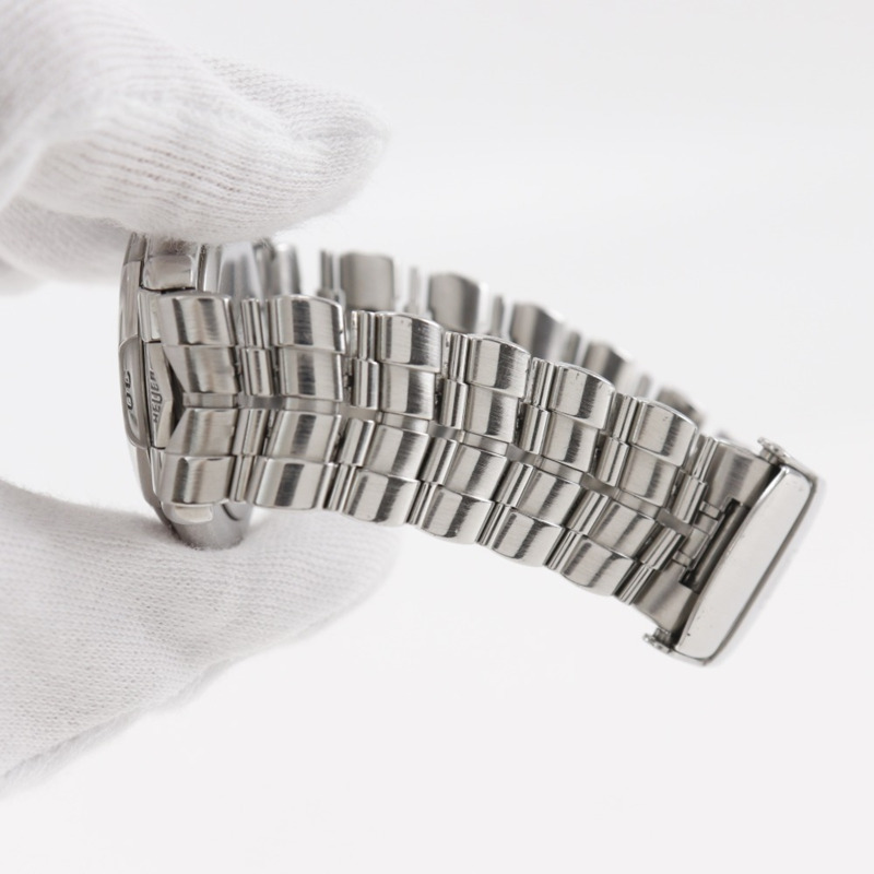 TAG HEUER 專業 6000 系列腕錶，WH1112，不鏽鋼錶殼，銀色石英機芯，指針式顯示，灰色錶盤，男士款-3