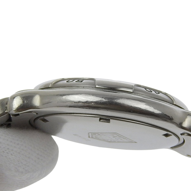 TAG HEUER 專業 6000 系列腕錶，WH1112，不鏽鋼錶殼，銀色石英機芯，指針式顯示，灰色錶盤，男士款-7