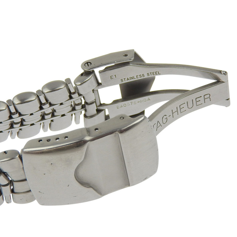 TAG HEUER 專業 6000 系列腕錶，WH1112，不鏽鋼錶殼，銀色石英機芯，指針式顯示，灰色錶盤，男士款-8