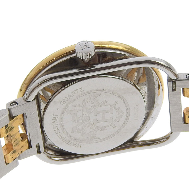 愛馬仕 Arceau 女士不鏽鋼石英腕錶，指針式顯示，白色錶盤-5