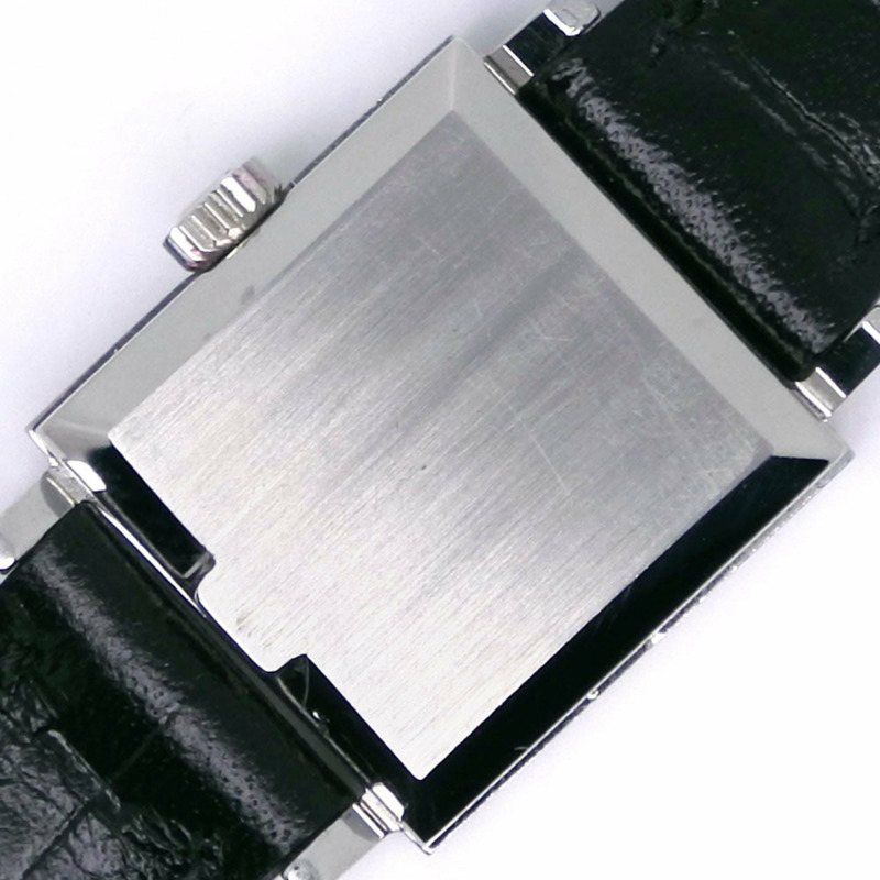 歐米茄日內瓦腕錶，1070型機芯，不鏽鋼錶殼搭配壓花皮革錶帶，手動上鍊，銀色錶盤，女士款-6