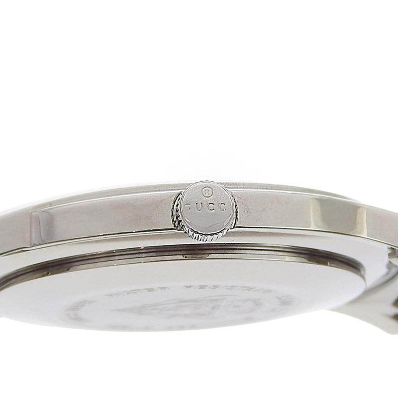 Gucci G-Class 5500XL 女士腕錶，不鏽鋼石英指針式顯示，黑色錶盤-5