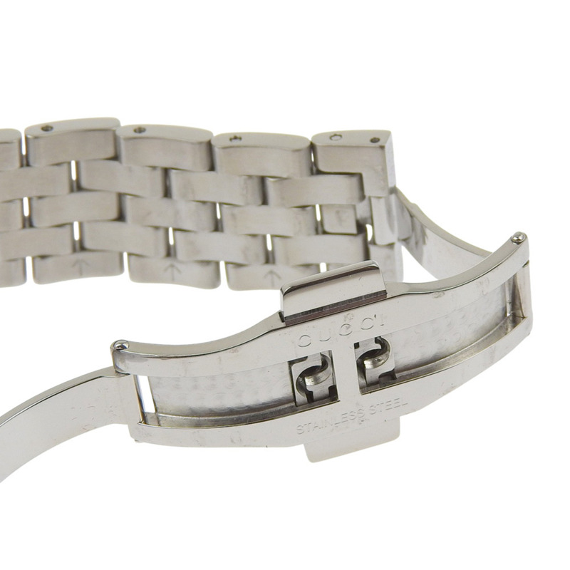 Gucci G-Class 5500XL 女士腕錶，不鏽鋼石英指針式顯示，黑色錶盤-7