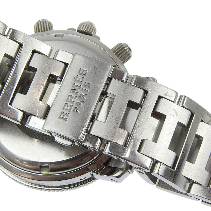 愛馬仕 Clipper CL2.910 精鋼石英計時腕錶，黑色錶盤，男士款-7