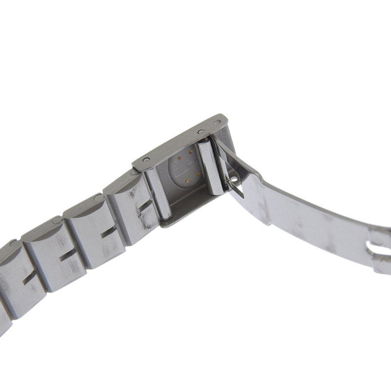 卡地亞 Santos Vendome 腕錶，859 型機芯，不鏽鋼和 18K 黃金材質，石英機芯，模擬顯示，灰色錶盤，女士款。-5