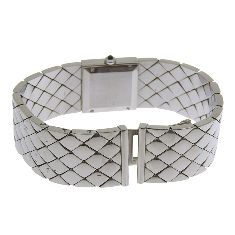 香奈兒 Matelasse H0009 女士腕錶，不鏽鋼錶殼，石英機芯，指針式顯示，黑色錶盤-4