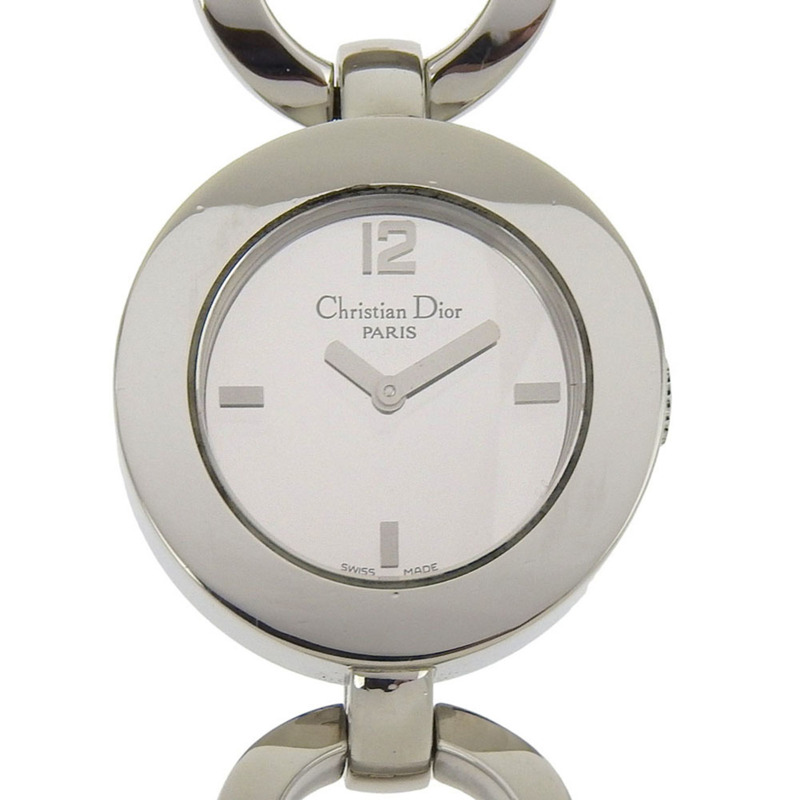Dior Maris腕錶 CD022110，不鏽鋼石英指針顯示，黑色錶盤，女士款-0