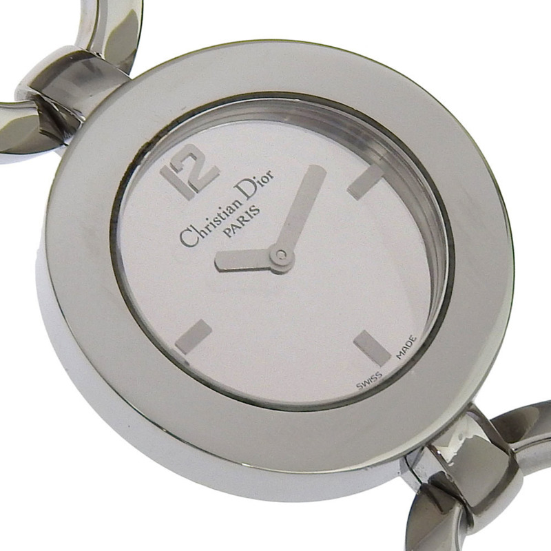 Dior Maris腕錶 CD022110，不鏽鋼石英指針顯示，黑色錶盤，女士款-2