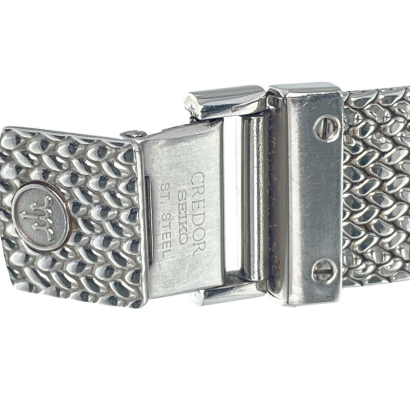 精工 Credor 男士腕錶 5A74-3D20 不鏽鋼錶殼，日本製造，石英機芯，指針式顯示，白色錶盤-6