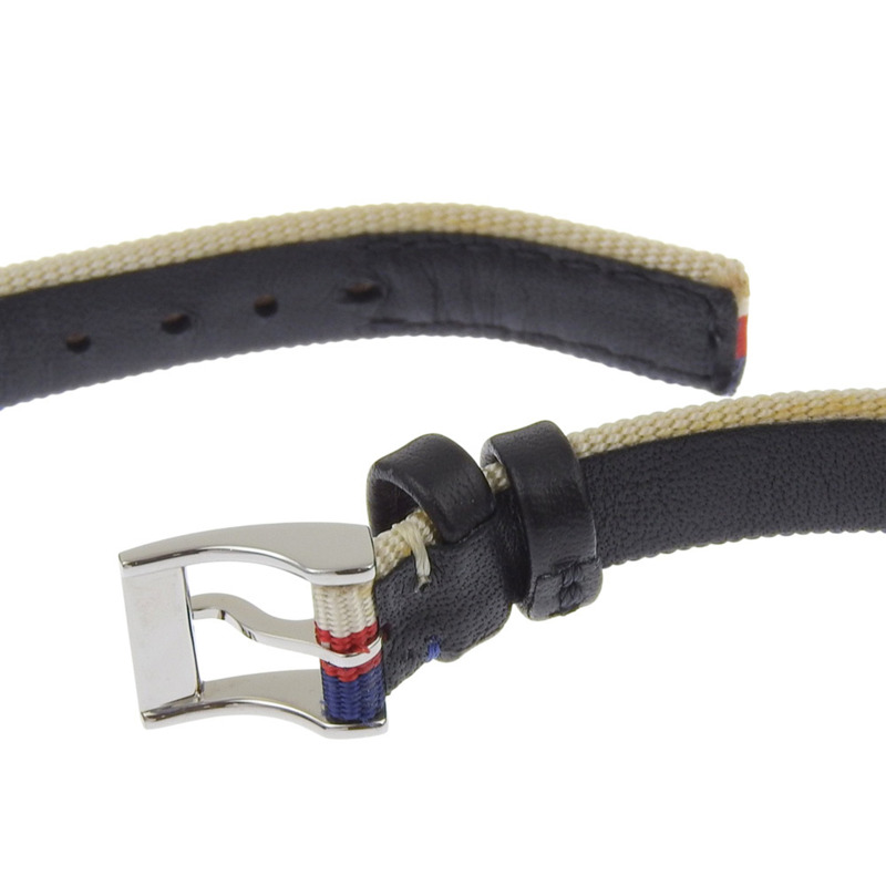 Gucci G Frame Tricolore 女士腕錶 YA147502/147.5 不鏽鋼帆布錶殼石英模擬顯示多色錶盤-6