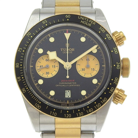 帝舵碧灣計時腕錶，MT5813 79363N 機芯，不鏽鋼和 18K 黃金材質，自動上鍊，男士款