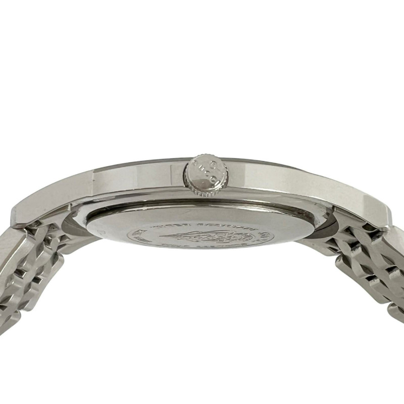 Gucci G-Class 5500XL 男士不鏽鋼石英錶，指針式顯示，白色錶盤-3