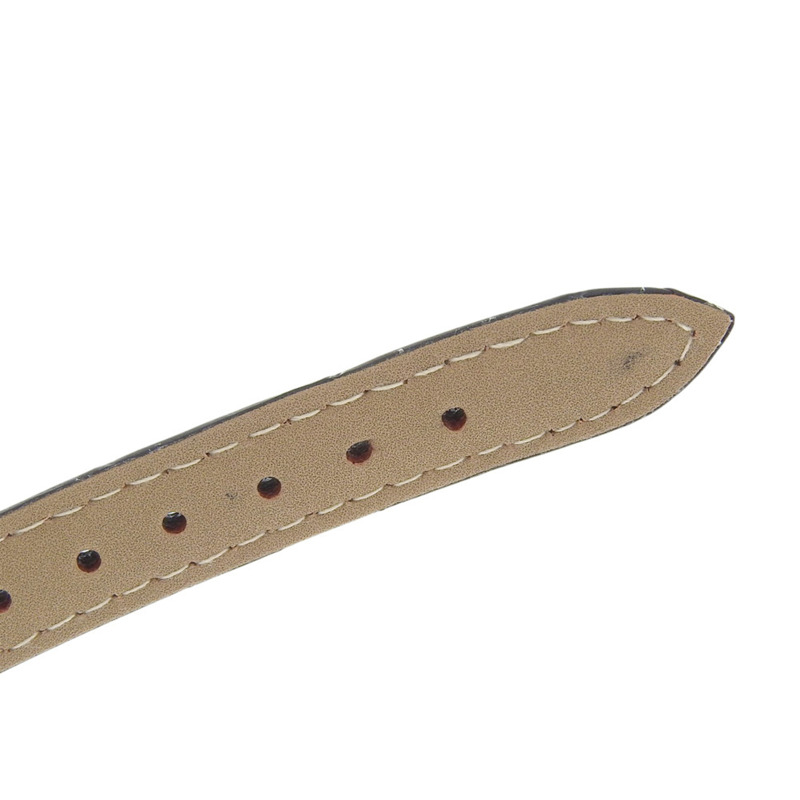 卡地亞 Must Vendome 女士腕錶，18K 金錶殼搭配壓花皮革錶帶，法國製造，石英機芯，指針式顯示，白色錶盤-6