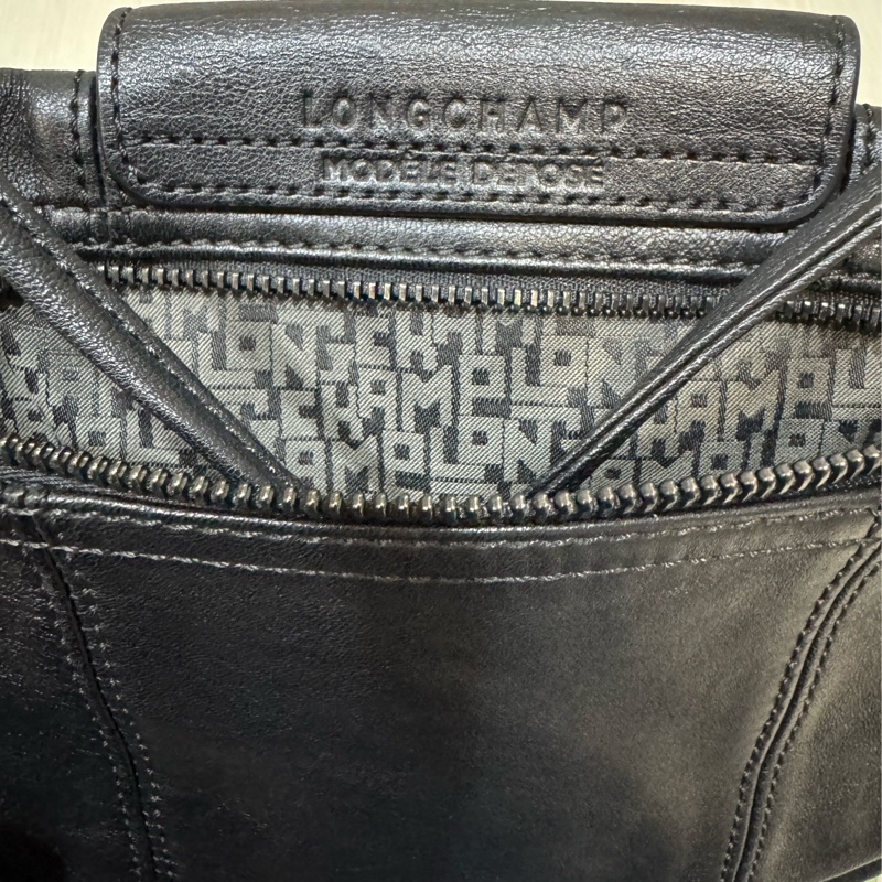 longchamp 郵差包 黑色-3