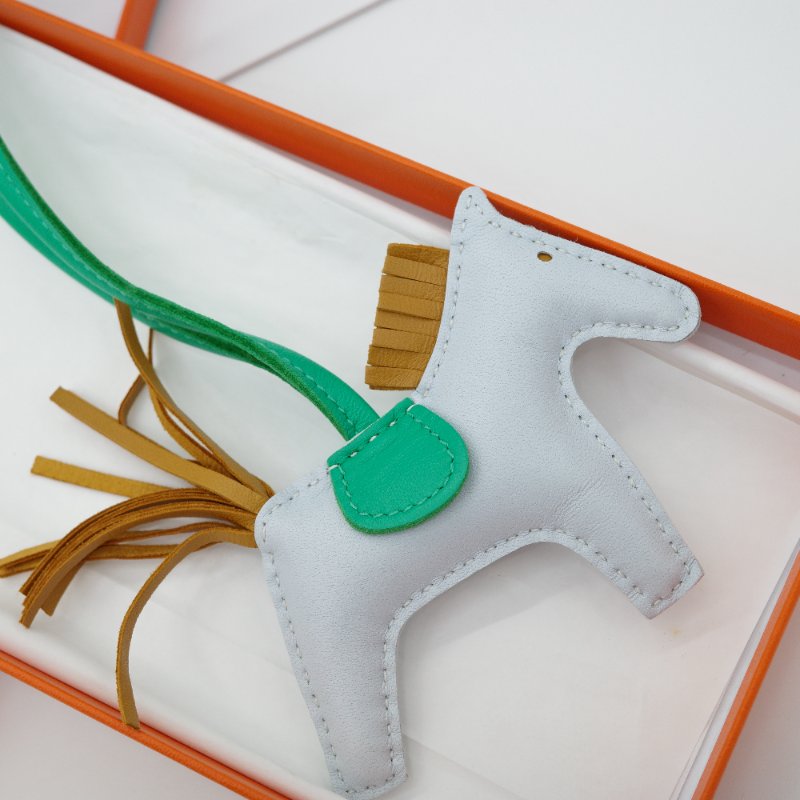 HERMÈS 愛馬仕 Rodeo 小馬 聖杯藍 芝麻色 薄荷綠 U刻 包包掛件 吊飾-0