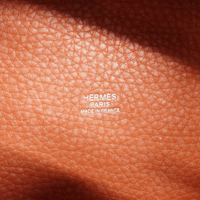 愛馬仕 Hermès Picotin Lock Touch 18 女士手提包，Swift Taurillon Cuivre Jaune D'or 皮革，飾有 X 標誌-4