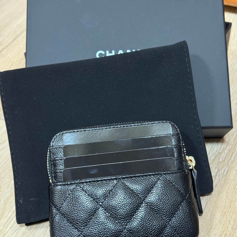 全新Chanel 吐司零錢包 卡夾包 拉鍊零錢包 尚未撕膜-1
