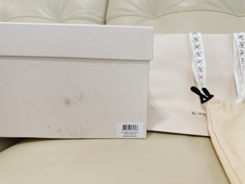 全新 法國輕奢 粉筆白polene number nine mini 可側背可手提-16