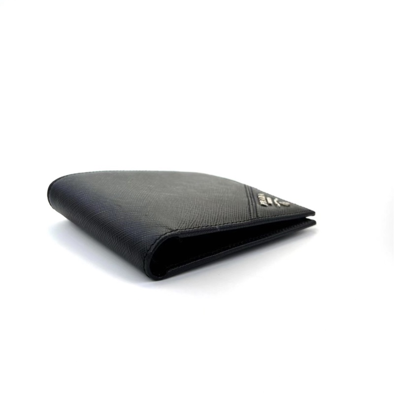 99新 PRADA普拉達 短款對折錢包-11