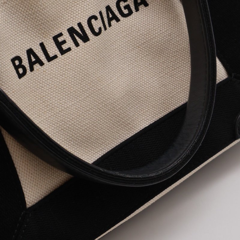 Balenciaga Navy cabas帆布托特-7