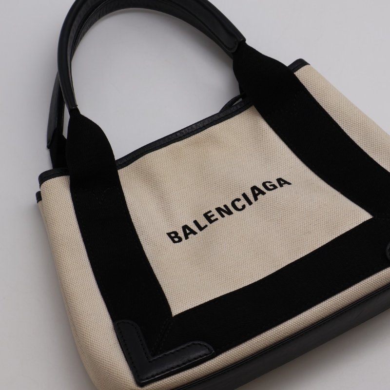 Balenciaga Navy cabas帆布托特-13