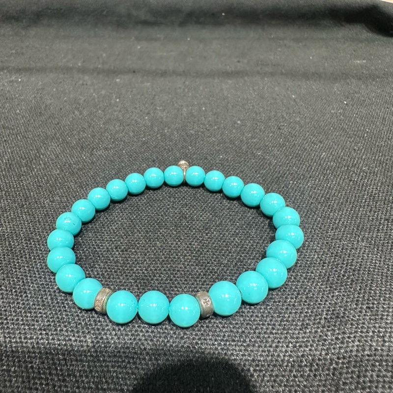 Chrome Hearts克罗心四银珠子弹手串 珠子6mm大号L-1