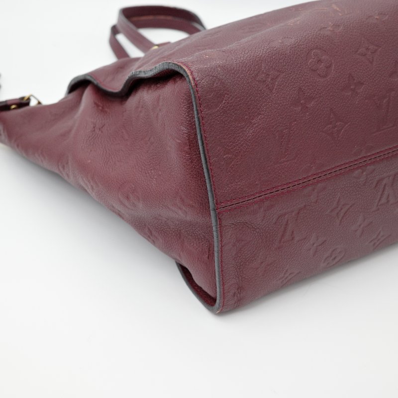 Louis Vuitton 路易威登 Lumineuse PM 莓果紫紅色 牛皮壓印 手提包 肩背包 斜挎包-4