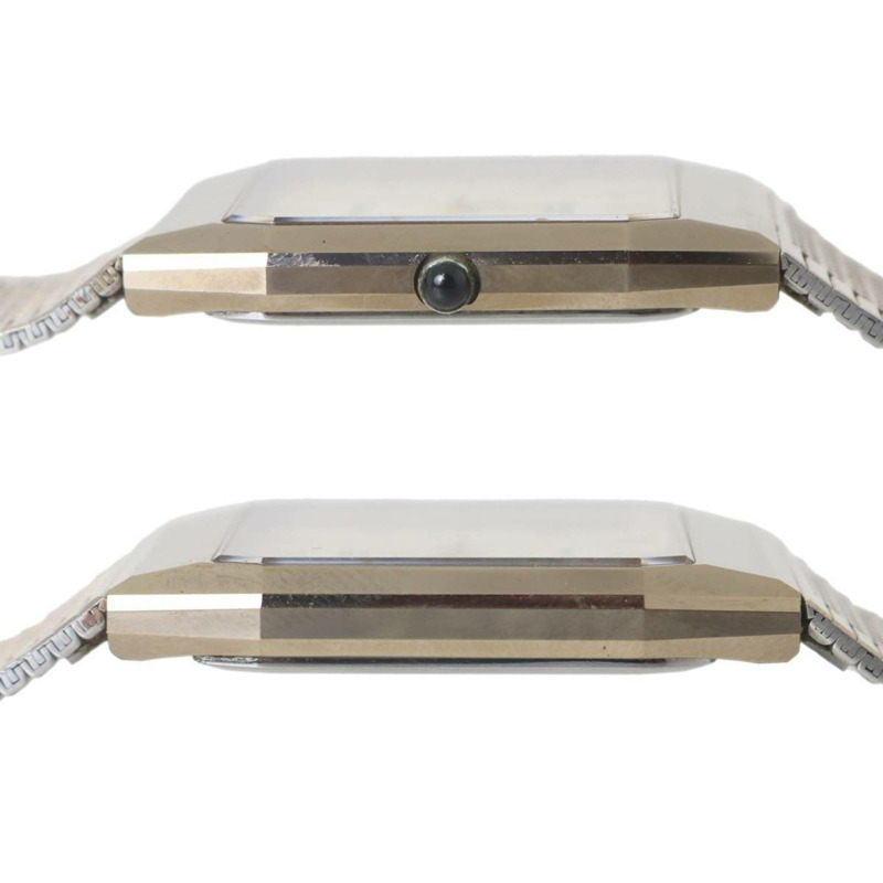 精工 Dolce 男士石英方形腕錶，金色，型號 9521-5110，錶帶可調節，最大腕圍約 21 厘米-3