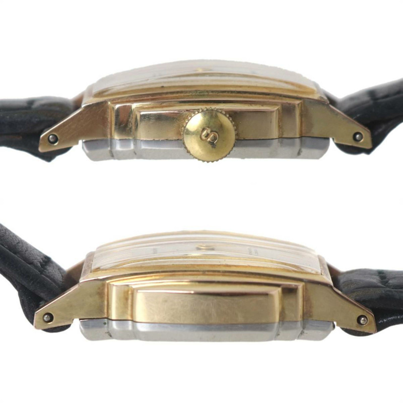 精工 Merit 女士手動上鍊 DiaShock 17 鑽腕錶，金色和黑色錶盤，型號 5257，適合手腕週長 14 厘米至 17.5 厘米。-3