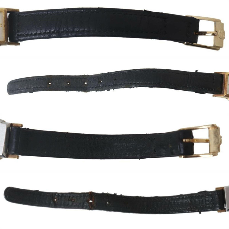 精工 Merit 女士手動上鍊 DiaShock 17 鑽腕錶，金色和黑色錶盤，型號 5257，適合手腕週長 14 厘米至 17.5 厘米。-4