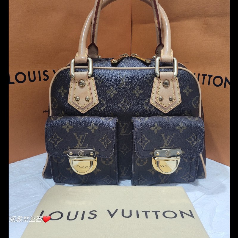 💜 Louis Vuitton LV 經典曼哈頓包小款-4