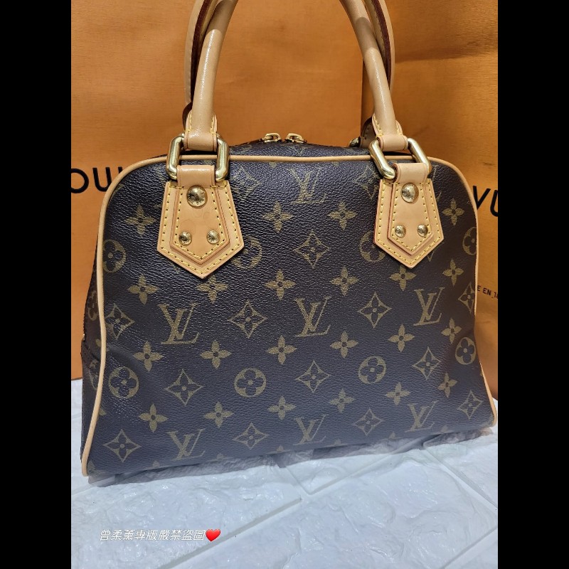 💜 Louis Vuitton LV 經典曼哈頓包小款-6