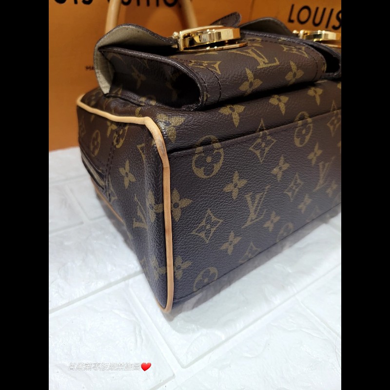 💜 Louis Vuitton LV 經典曼哈頓包小款-11