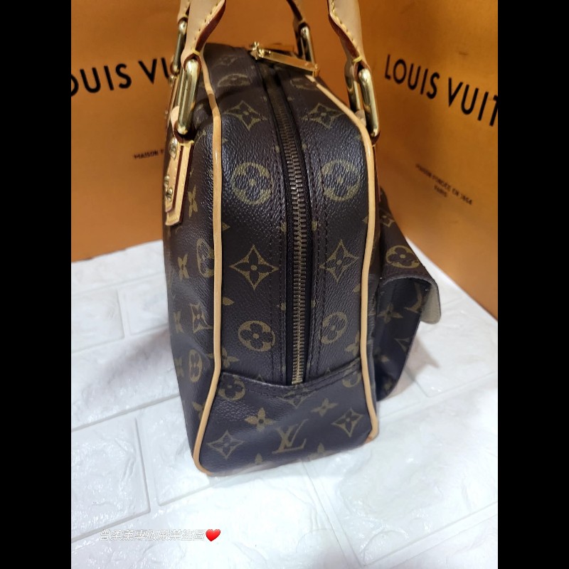 💜 Louis Vuitton LV 經典曼哈頓包小款-12
