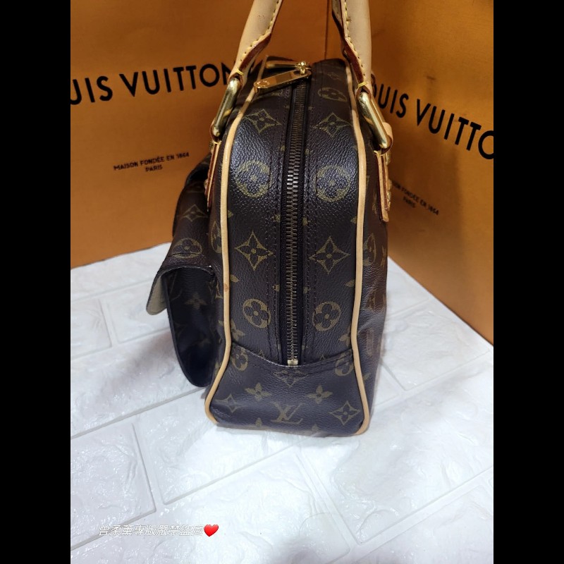 💜 Louis Vuitton LV 經典曼哈頓包小款-13
