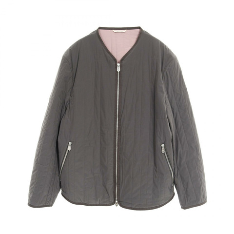 愛馬仕 H 形圖案縫線 其他夾克 尼龍 灰色 二手 男士