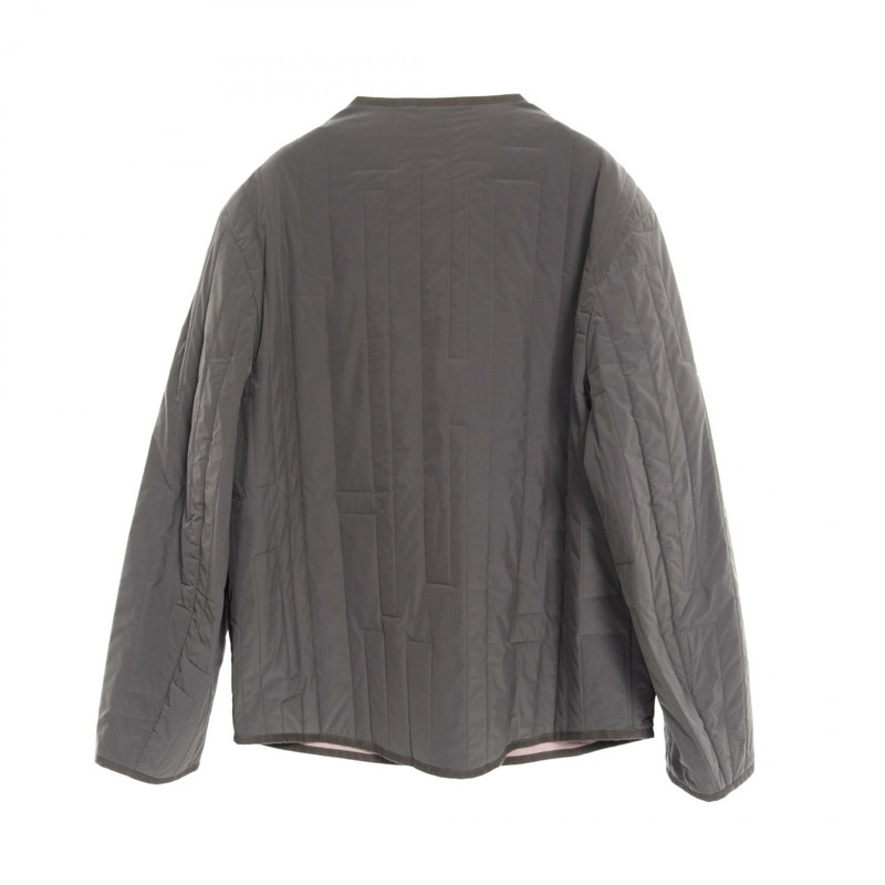 愛馬仕 H 形圖案縫線 其他夾克 尼龍 灰色 二手 男士-1