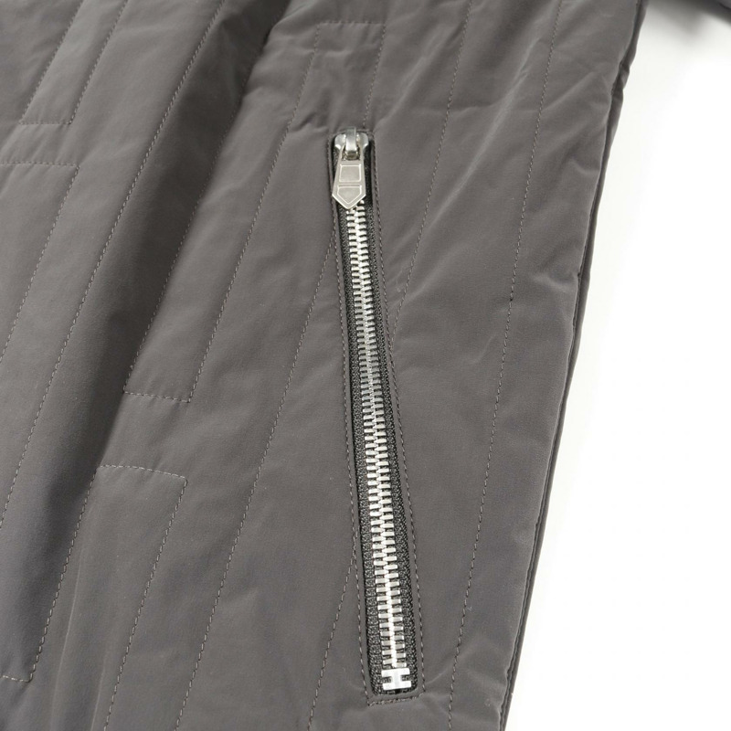 愛馬仕 H 形圖案縫線 其他夾克 尼龍 灰色 二手 男士-6
