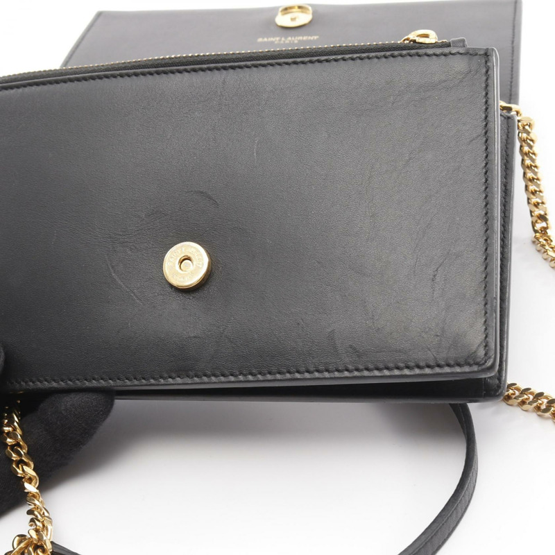 SAINT LAURENT PARIS Kate 流蘇鏈單肩斜背包 452159 皮革 BK-6