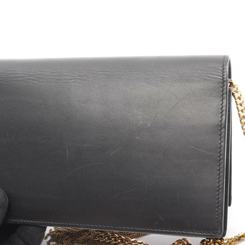 SAINT LAURENT PARIS Kate 流蘇鏈單肩斜背包 452159 皮革 BK-9