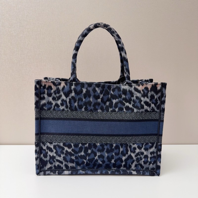 Dior 豹紋Booktote托特包 中號手提包 tote-1