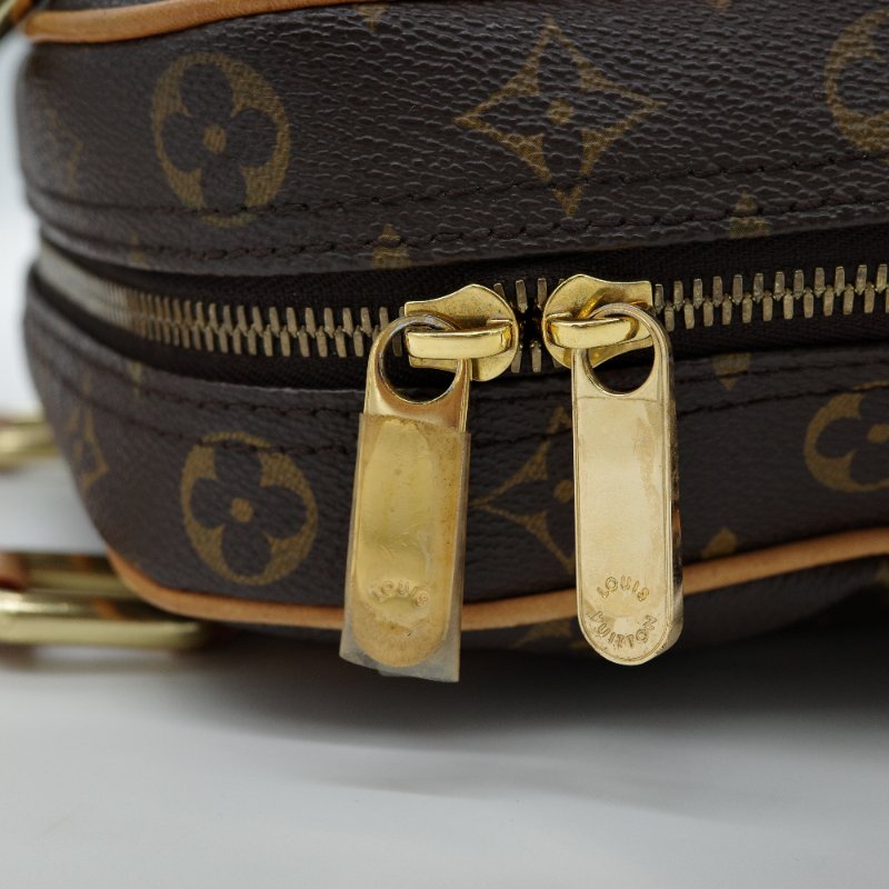 Louis Vuitton 路易威登 Manhattan 曼哈頓 棕色花紋 金釦 手提包 M40026-5