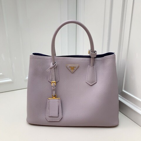 PRADA Double香芋紫手提包