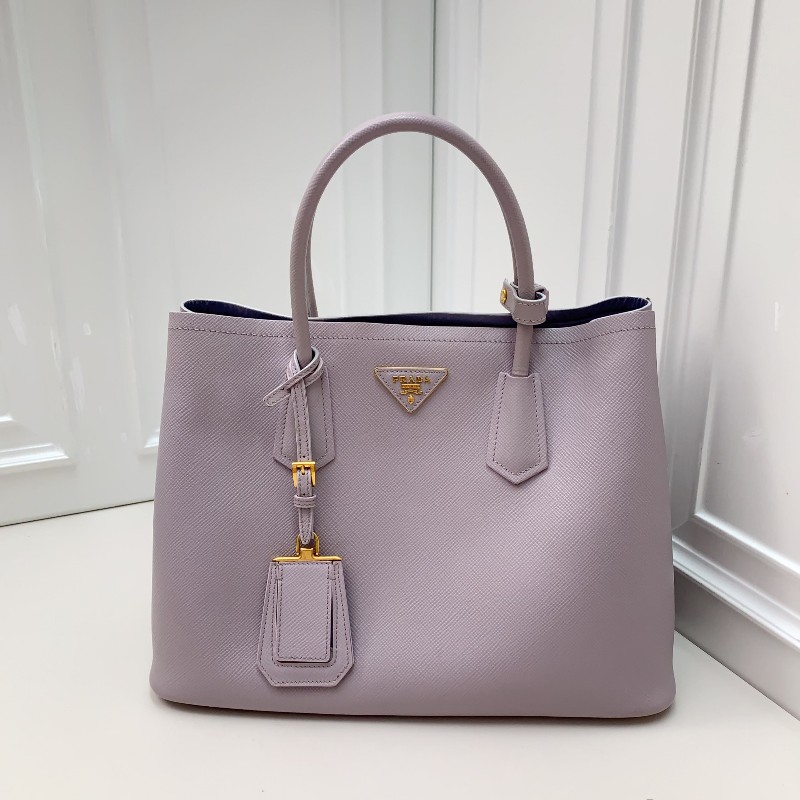 PRADA Double香芋紫手提包-0